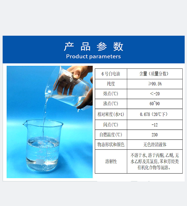 6号白电油的参数（写文章）